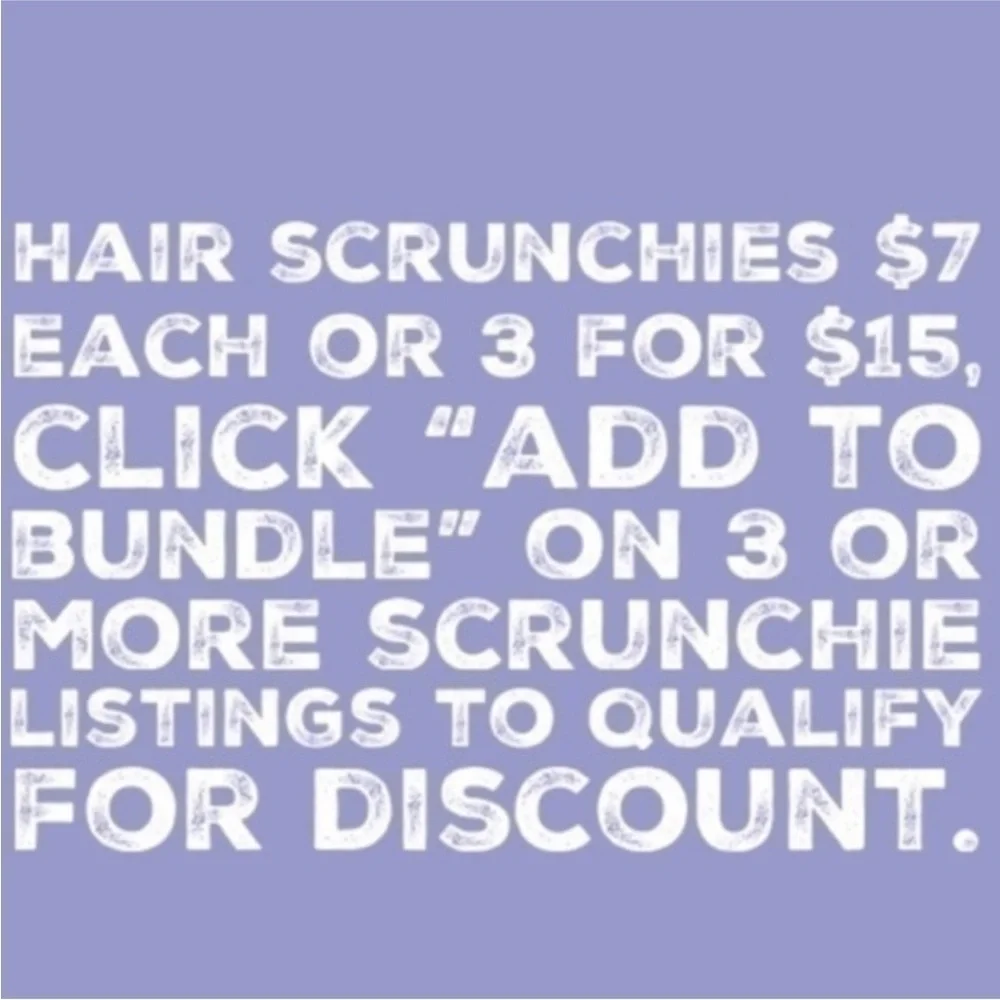 $7ea or 3/$15 FRIENDS Central Perk hair Scrunchie new